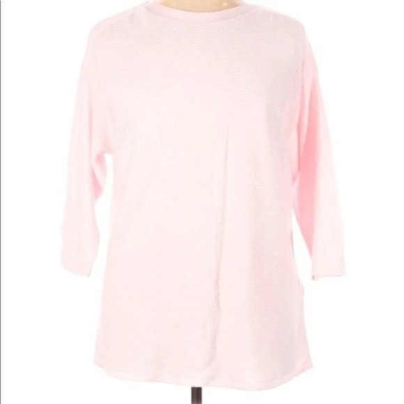 Chico’s pink knit sweater size 3/xlarge - Picture 2 of 7